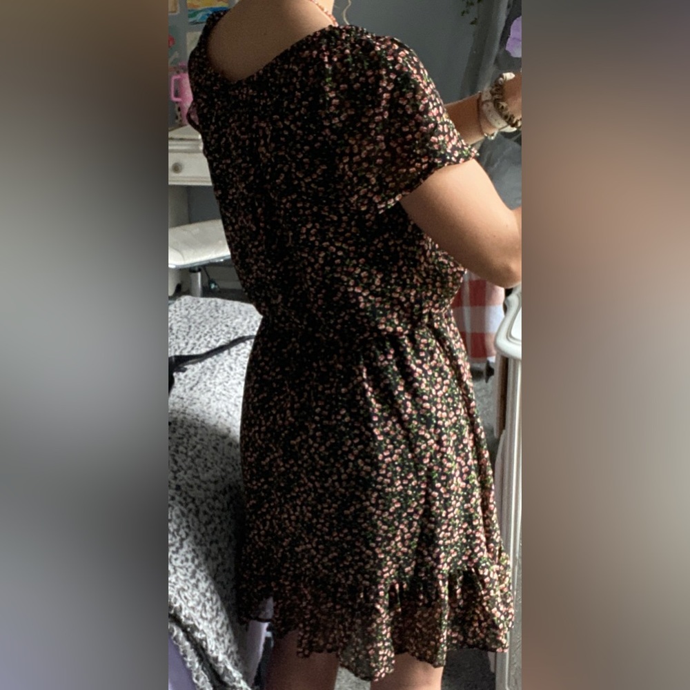 Sienna Sky Black Floral Midi Dress - Picture 5 of 7
